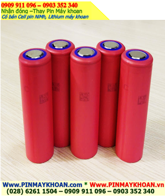 CELL PIN máy khoan-máy bắt vít Pin sạc 18650 Lithium 3.7v Sanyo NCR18650GA (3450mAh dòng xả 10A)